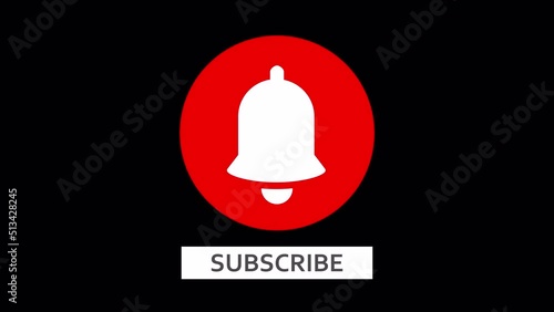 Subscribe button animation for a video channel.
Looped animation with a luma matte.