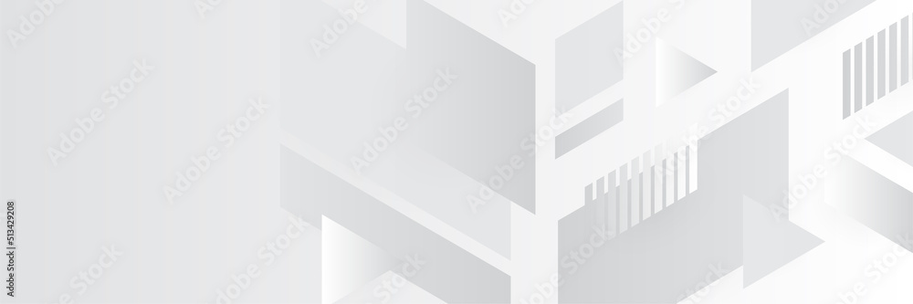 Modern elegant white gray banner background with creative design and shiny lines Modern elegant white gray banner background with creative design and shiny lines