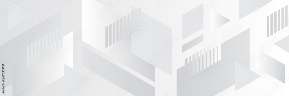 Modern elegant white gray banner background with creative design and shiny lines Modern elegant white gray banner background with creative design and shiny lines