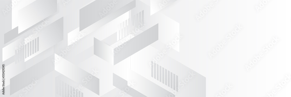 Modern elegant white gray banner background with creative design and shiny lines Modern elegant white gray banner background with creative design and shiny lines