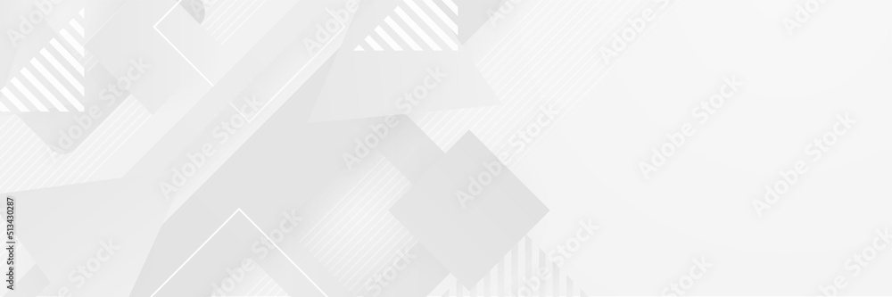 Minimal geometric white light banner background abstract design. Vector abstract graphic design banner pattern background template. Minimal geometric white light banner background abstract design. Vector abstract graphic design banner pattern background template.