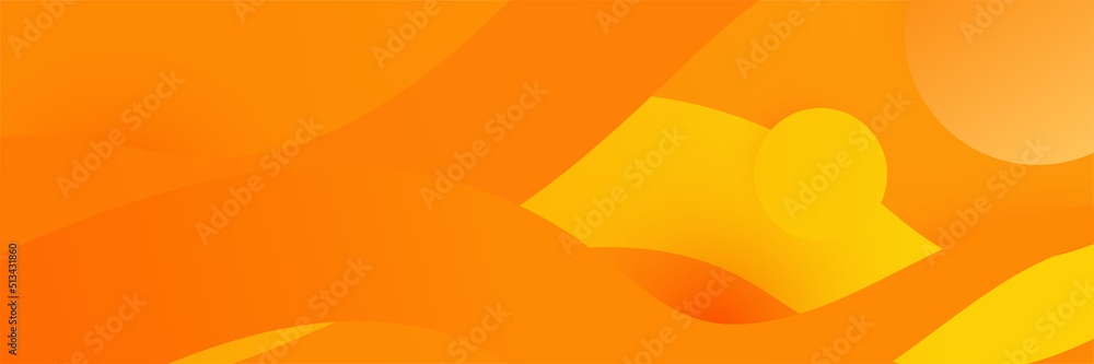 Abstract minimal orange banner background with geometric creative and minimal gradient concepts, for posters, banners, landing page concept image.