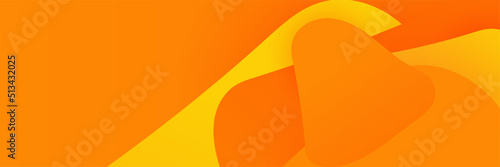 Abstract minimal orange banner background with geometric creative and minimal gradient concepts, for posters, banners, landing page concept image.
