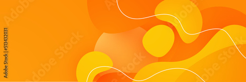Abstract minimal orange banner background with geometric creative and minimal gradient concepts, for posters, banners, landing page concept image.