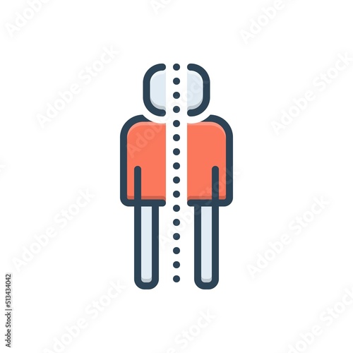 Color illustration icon for vary