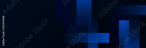 Modern dark blue banner background