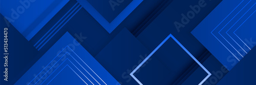 Modern dark blue banner background
