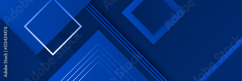 Modern dark blue banner background