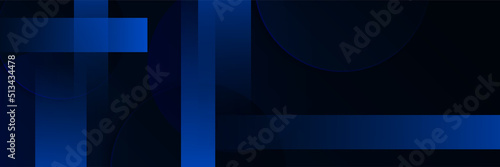 Modern dark blue banner background