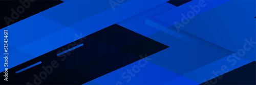 Modern dark blue banner background