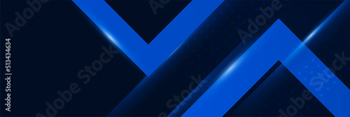 Modern dark blue banner background