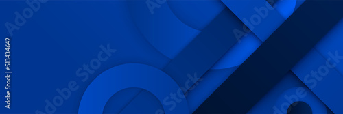 Modern dark blue banner background