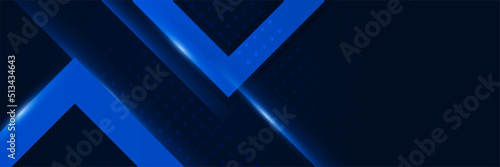 Modern dark blue banner background