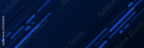 Modern dark blue banner background