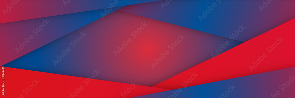 Blue red abstract banner background with stripes lines and geometric element shapes design. Abstract red blue background vector illustration Blue red abstract banner background with stripes lines and geometric element shapes design. Abstract red blue background vector illustration