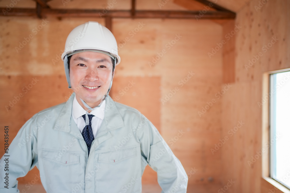 建築現場の作業員 建築現場の作業員