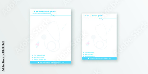 Doctors business letterhead pad template