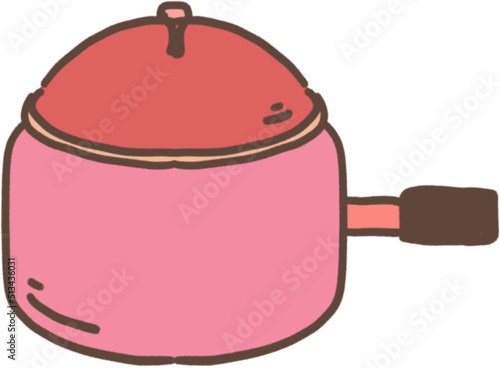 pot kitchenware illustration icon
