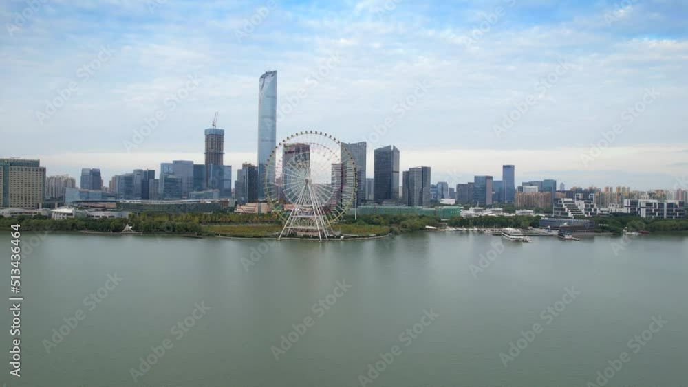 Urban scenery of Jinji Lake East CBD, Suzhou, Jiangsu, China Urban scenery of Jinji Lake East CBD, Suzhou, Jiangsu, China
