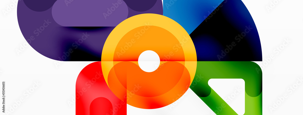 Creative geometric wallpaper. Circles, lines background. Business template for wallpaper, banner, background or landing Creative geometric wallpaper. Circles, lines background. Business template for wallpaper, banner, background or landing