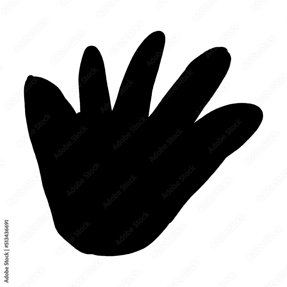 Fototapeta premium Abstract shape, vector modern and contemporary design art element for poster, wall art and print collections in a glyph illustration