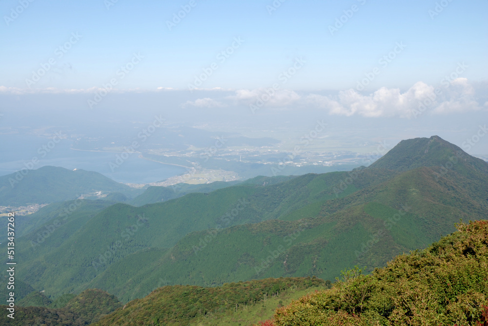 panorama view from Mt. Unzen / 雲仙岳からのパノラマビュー