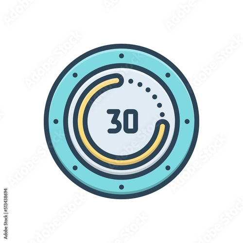 Color illustration icon for remaining photo