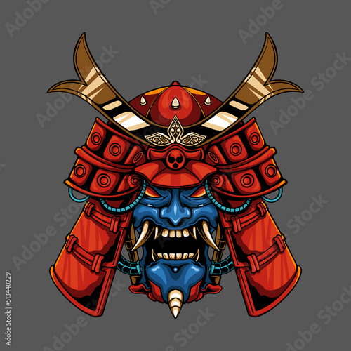 Mecha Samurai Art Illustration