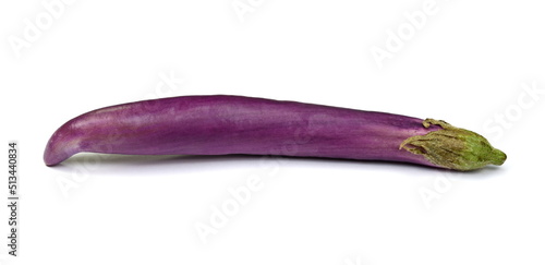 Wallpaper Mural Fresh Vegetables, Japanese Eggplant  -Purple eggplant and purple eggplant  isolated on white background. Torontodigital.ca