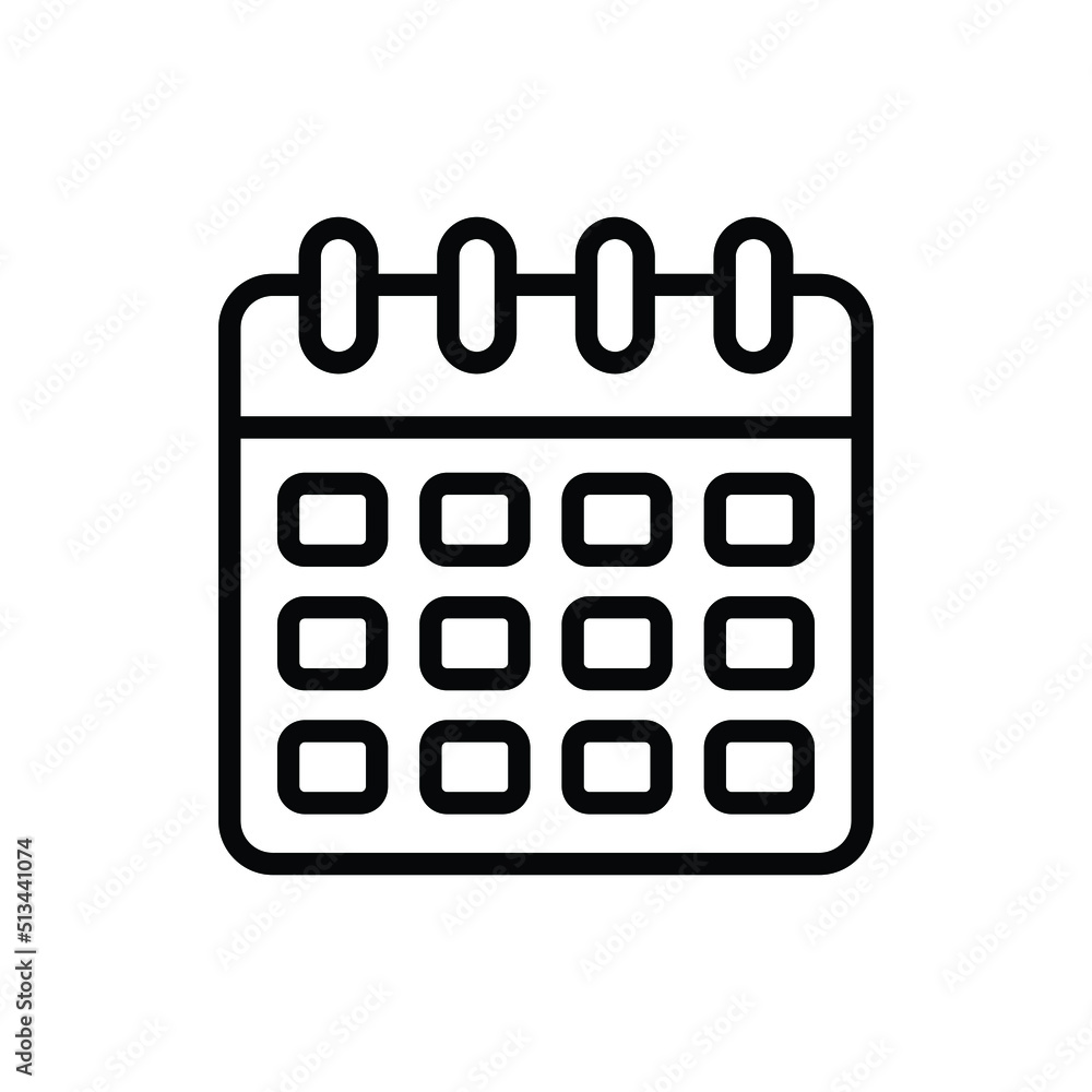 Time calendar icon vector graphic illustration Time calendar icon vector graphic illustration