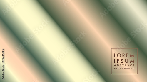 Diagonal vintage tube illustration in ivory gold  color gradient. Abstract background design template.