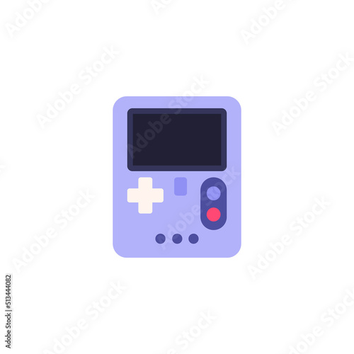 Computer gamepad modern device for games, flat vector illustration isolated.