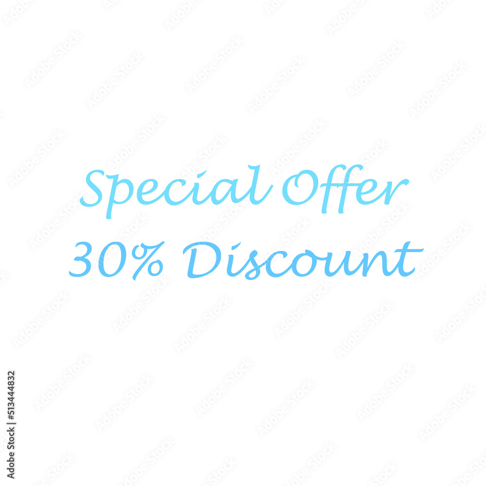 Special offer 30 percent discount business advertisement icon sticker