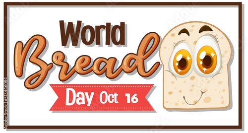 World bread day poster design