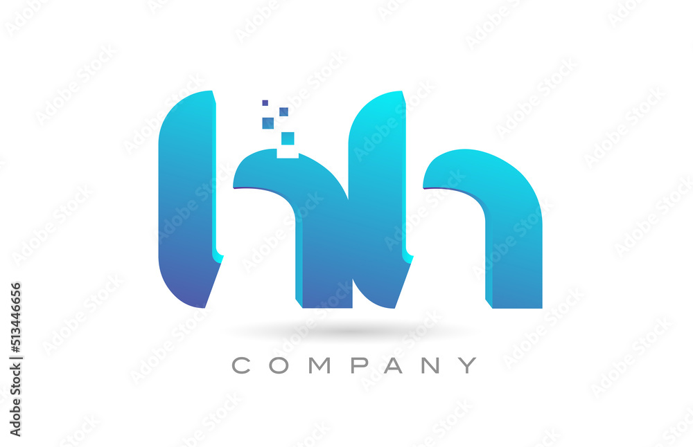 HH alphabet letter logo icon combination design. Creative template for business and company