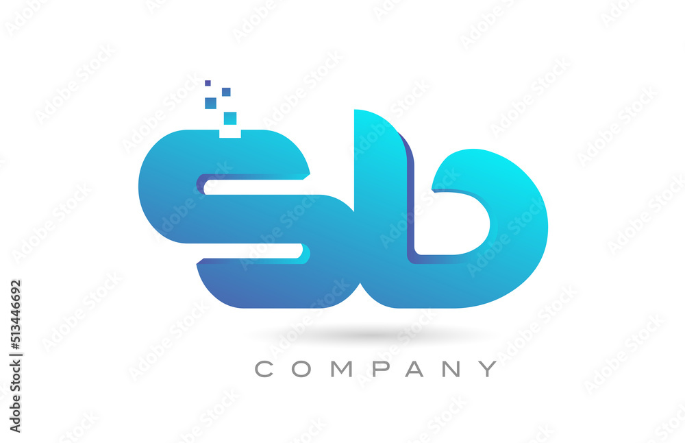 SB alphabet letter logo icon combination design. Creative template for business and company