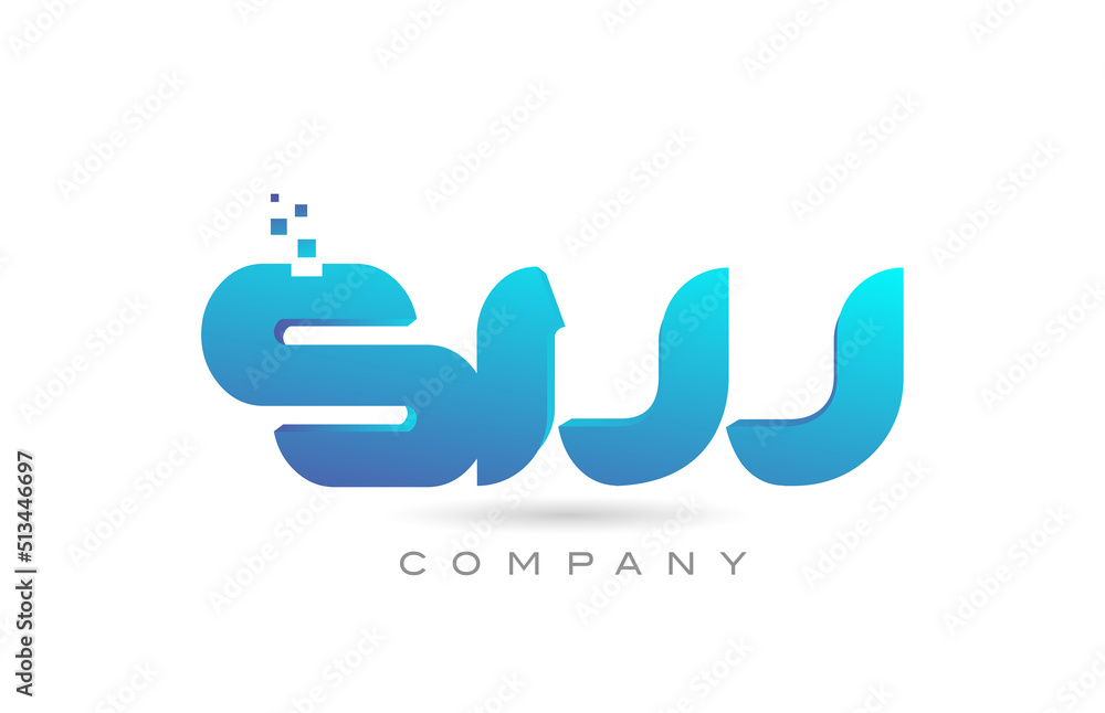 SW alphabet letter logo icon combination design. Creative template for business and company