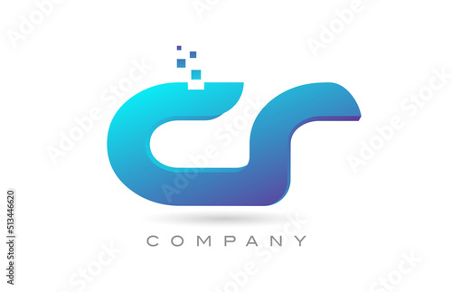 CR alphabet letter logo icon combination design. Creative template for business and company