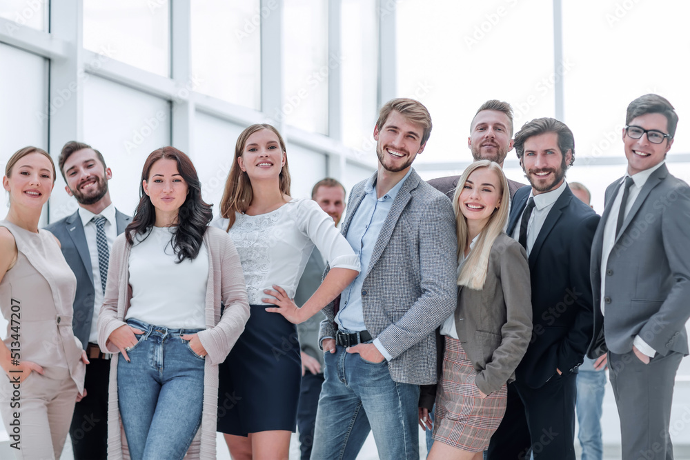Fototapeta premium close up. a group of successful young business people