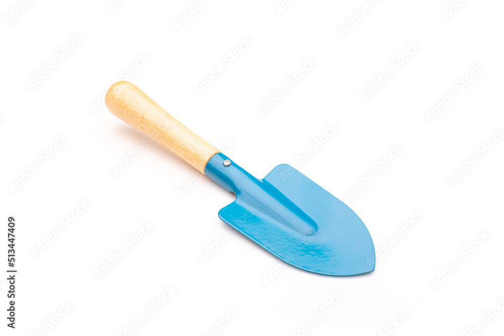 Kids garden tools isolated on white background Kids garden tools isolated on white background