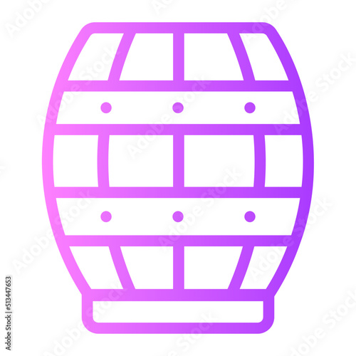 Barrel gradient icon