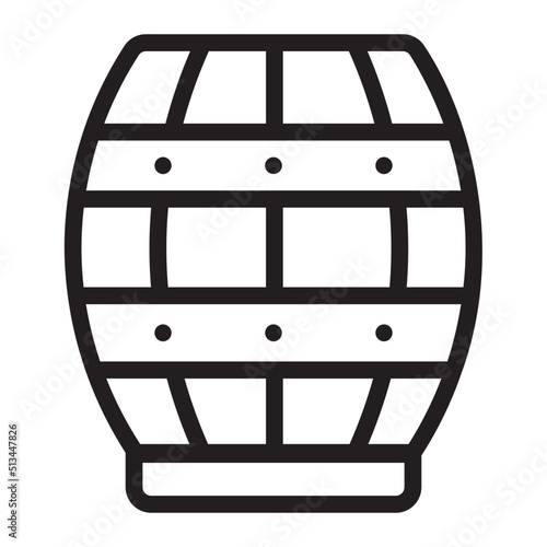Barrel line icon