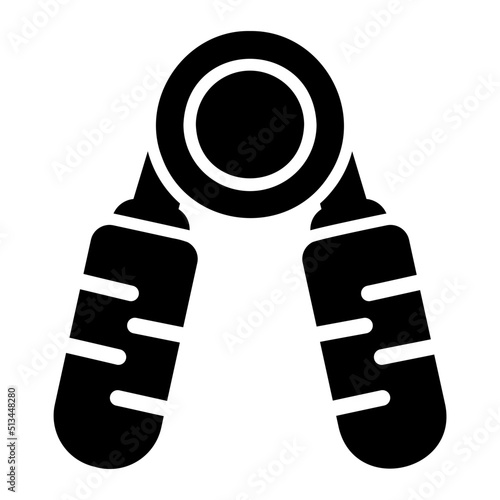 hand grip glyph icon