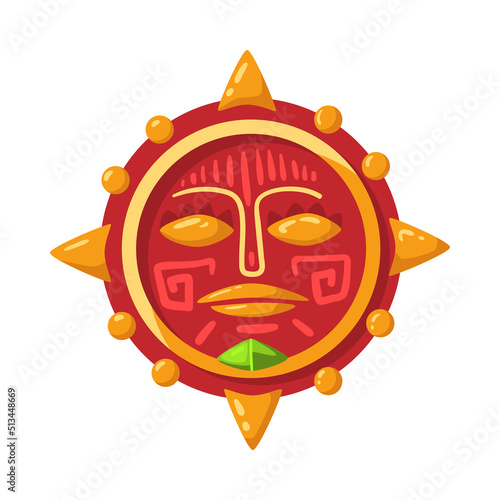 Maya Tribal Circle Composition