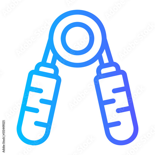 hand grip gradient icon
