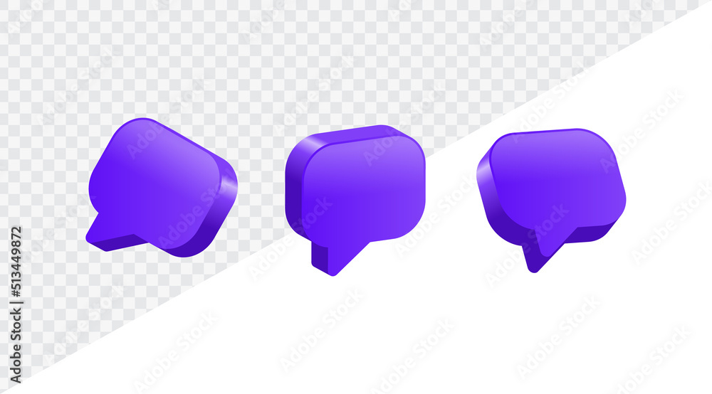 comment icon speech bubble sign, chat message icon, social media notification icons, post reactions for social network. social media comments symbol shape, 3d rendering, 3d illustration comment icon speech bubble sign, chat message icon, social media notification icons, post reactions for social network. social media comments symbol shape, 3d rendering, 3d illustration