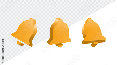 bell icon sign, alert alarm ring icon, social media notification icons, post reactions for social network. social media notification bell icon symbol shape, 3d rendering, 3d illustration