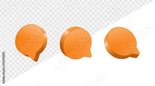 comment icon speech bubble sign, chat message icon, social media notification icons, post reactions for social network. social media comments symbol shape, 3d rendering, 3d illustration