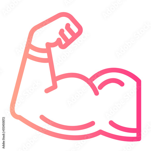 biceps gradient icon