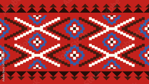Traditional tribal or Modern native ikat pattern. Geometric ethnic background for pattern seamless design or wallpaper.